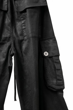 画像をギャラリービューアに読み込む, A.F ARTEFACT EXTREME WIDE CARGO PANTS / COATING TWILL (BLACK)