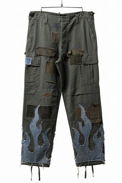 画像をギャラリービューアに読み込む, MASSIMO SABBADIN ARMY CARGO PANTS wt. FLAME DETAIL (ap)