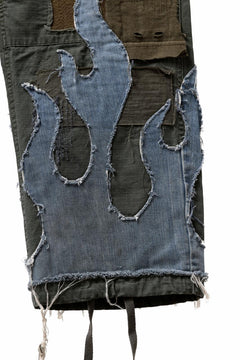 画像をギャラリービューアに読み込む, MASSIMO SABBADIN ARMY CARGO PANTS wt. FLAME DETAIL (ap)