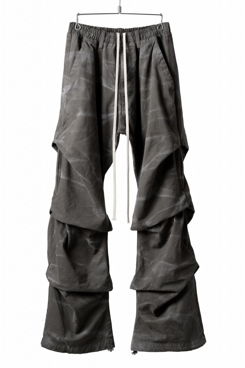 画像をギャラリービューアに読み込む, A.F ARTEFACT TUCK VOLUME BAGGY PANTS / VINTAGE DYED (KHAKI)
