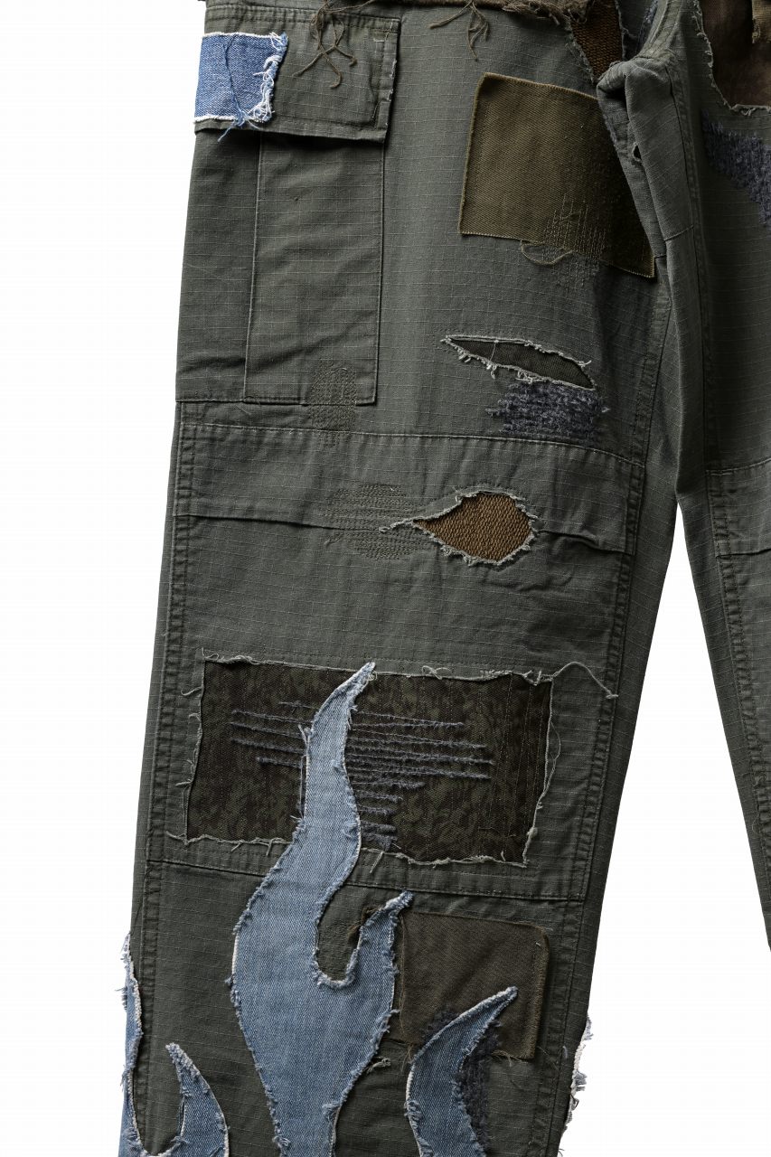画像をギャラリービューアに読み込む, MASSIMO SABBADIN ARMY CARGO PANTS wt. FLAME DETAIL (ap)