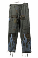 画像をギャラリービューアに読み込む, MASSIMO SABBADIN ARMY CARGO PANTS wt. FLAME DETAIL (ap)