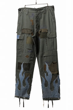 画像をギャラリービューアに読み込む, MASSIMO SABBADIN ARMY CARGO PANTS wt. FLAME DETAIL (ap)