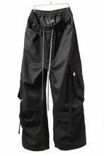 画像をギャラリービューアに読み込む, A.F ARTEFACT EXTREME WIDE CARGO PANTS / STRETCH TWILL (BLACK)