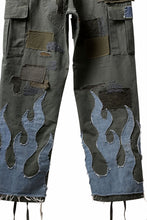 画像をギャラリービューアに読み込む, MASSIMO SABBADIN ARMY CARGO PANTS wt. FLAME DETAIL (ap)
