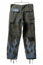 画像をギャラリービューアに読み込む, MASSIMO SABBADIN ARMY CARGO PANTS wt. FLAME DETAIL (ap)
