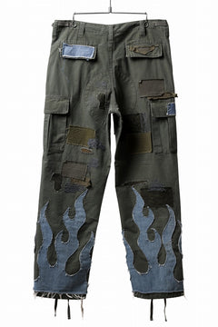 画像をギャラリービューアに読み込む, MASSIMO SABBADIN ARMY CARGO PANTS wt. FLAME DETAIL (ap)