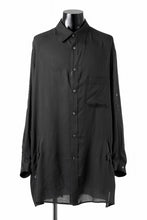 画像をギャラリービューアに読み込む, Y's for men BIG SHIRT / CELLULOSE LAWN (BLACK)