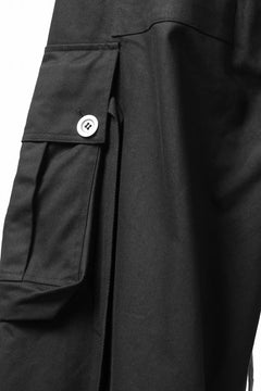 画像をギャラリービューアに読み込む, A.F ARTEFACT EXTREME WIDE CARGO PANTS / STRETCH TWILL (BLACK)