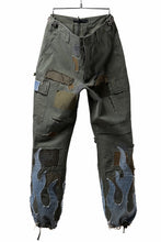 画像をギャラリービューアに読み込む, MASSIMO SABBADIN ARMY CARGO PANTS wt. FLAME DETAIL (ap)