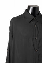 画像をギャラリービューアに読み込む, Y's for men BIG SHIRT / CELLULOSE LAWN (BLACK)