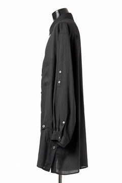 画像をギャラリービューアに読み込む, Y's for men BIG SHIRT / CELLULOSE LAWN (BLACK)