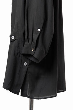 画像をギャラリービューアに読み込む, Y's for men BIG SHIRT / CELLULOSE LAWN (BLACK)