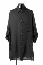 画像をギャラリービューアに読み込む, Y's for men BIG SHIRT / CELLULOSE LAWN (BLACK)