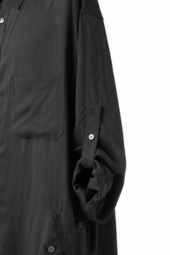 画像をギャラリービューアに読み込む, Y's for men BIG SHIRT / CELLULOSE LAWN (BLACK)
