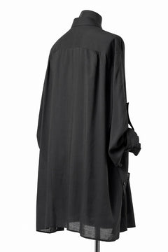 画像をギャラリービューアに読み込む, Y's for men BIG SHIRT / CELLULOSE LAWN (BLACK)