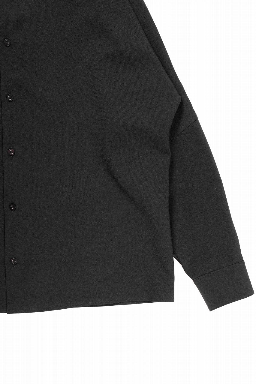 画像をギャラリービューアに読み込む, D-VEC QD LINEN LIKE PL L/S SHIRT (BLACK)