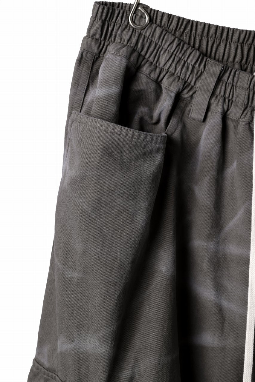 画像をギャラリービューアに読み込む, A.F ARTEFACT EXTREME WIDE CARGO PANTS / VINTAGE DYED (KHAKI)