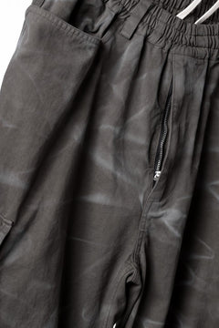 画像をギャラリービューアに読み込む, A.F ARTEFACT EXTREME WIDE CARGO PANTS / VINTAGE DYED (KHAKI)