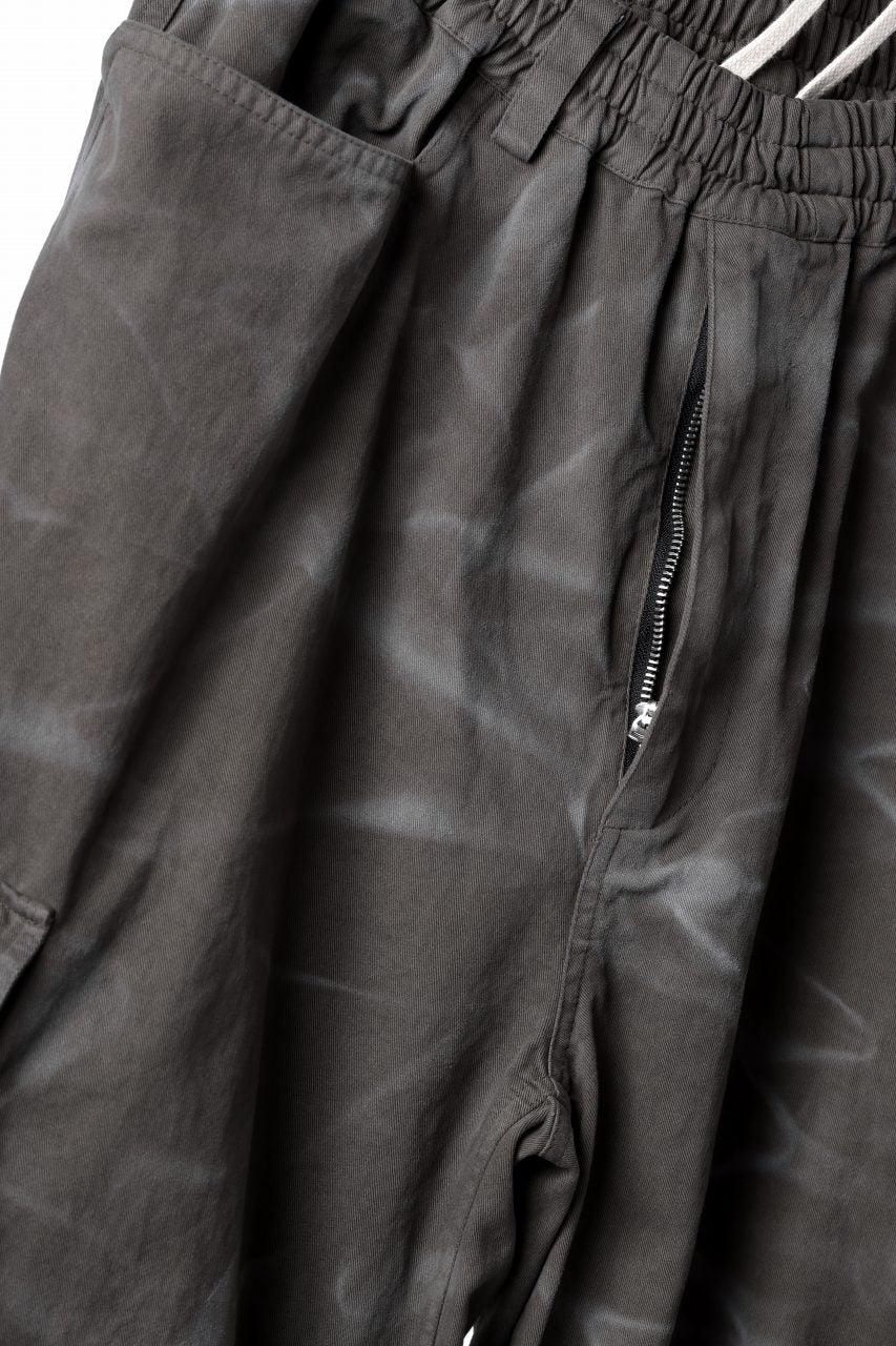 画像をギャラリービューアに読み込む, A.F ARTEFACT EXTREME WIDE CARGO PANTS / VINTAGE DYED (KHAKI)