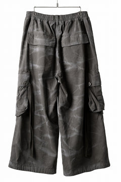 画像をギャラリービューアに読み込む, A.F ARTEFACT EXTREME WIDE CARGO PANTS / VINTAGE DYED (KHAKI)