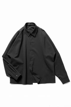 画像をギャラリービューアに読み込む, D-VEC QD LINEN LIKE PL L/S SHIRT (BLACK)