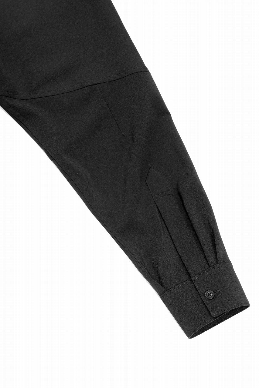 画像をギャラリービューアに読み込む, D-VEC QD LINEN LIKE PL L/S SHIRT (BLACK)