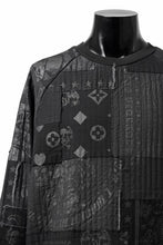 画像をギャラリービューアに読み込む, MASSIMO SABBADIN exclusive BORO SWEAT PULLOVER (black)