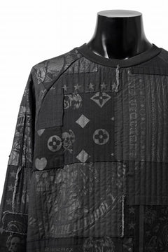 画像をギャラリービューアに読み込む, MASSIMO SABBADIN exclusive BORO SWEAT PULLOVER (black)