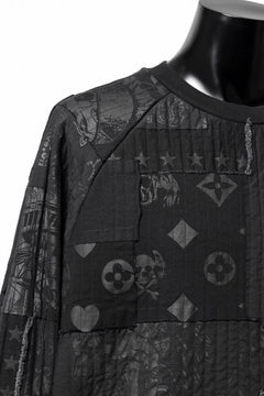 画像をギャラリービューアに読み込む, MASSIMO SABBADIN exclusive BORO SWEAT PULLOVER (black)