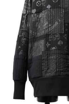 画像をギャラリービューアに読み込む, MASSIMO SABBADIN exclusive BORO SWEAT PULLOVER (black)