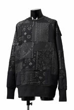 画像をギャラリービューアに読み込む, MASSIMO SABBADIN exclusive BORO SWEAT PULLOVER (black)