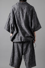 画像をギャラリービューアに読み込む, A.F ARTEFACT FRONT ZIP SQUEEZING SHIRT / PAISLEY JACQUARD (D.GREY)
