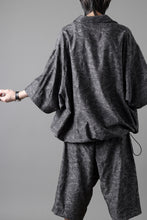画像をギャラリービューアに読み込む, A.F ARTEFACT FRONT ZIP SQUEEZING SHIRT / PAISLEY JACQUARD (D.GREY)
