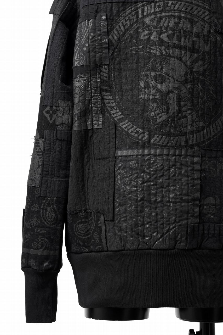 画像をギャラリービューアに読み込む, MASSIMO SABBADIN exclusive BORO SWEAT PULLOVER (black)