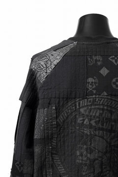 画像をギャラリービューアに読み込む, MASSIMO SABBADIN exclusive BORO SWEAT PULLOVER (black)