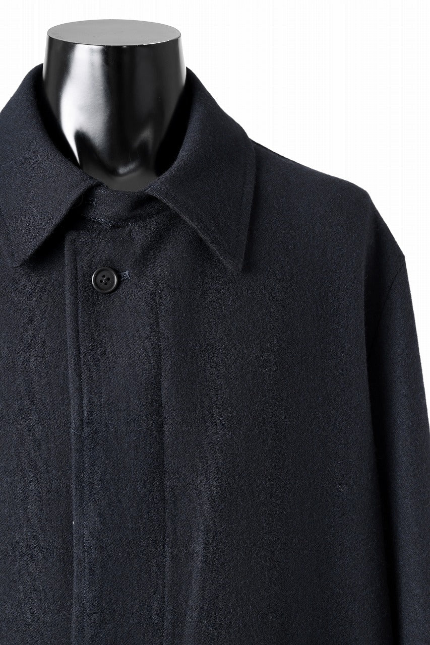 画像をギャラリービューアに読み込む, Y's for men  SOUTIEN COLLAR COAT / SMOOTH FLANNEL (NAVY)