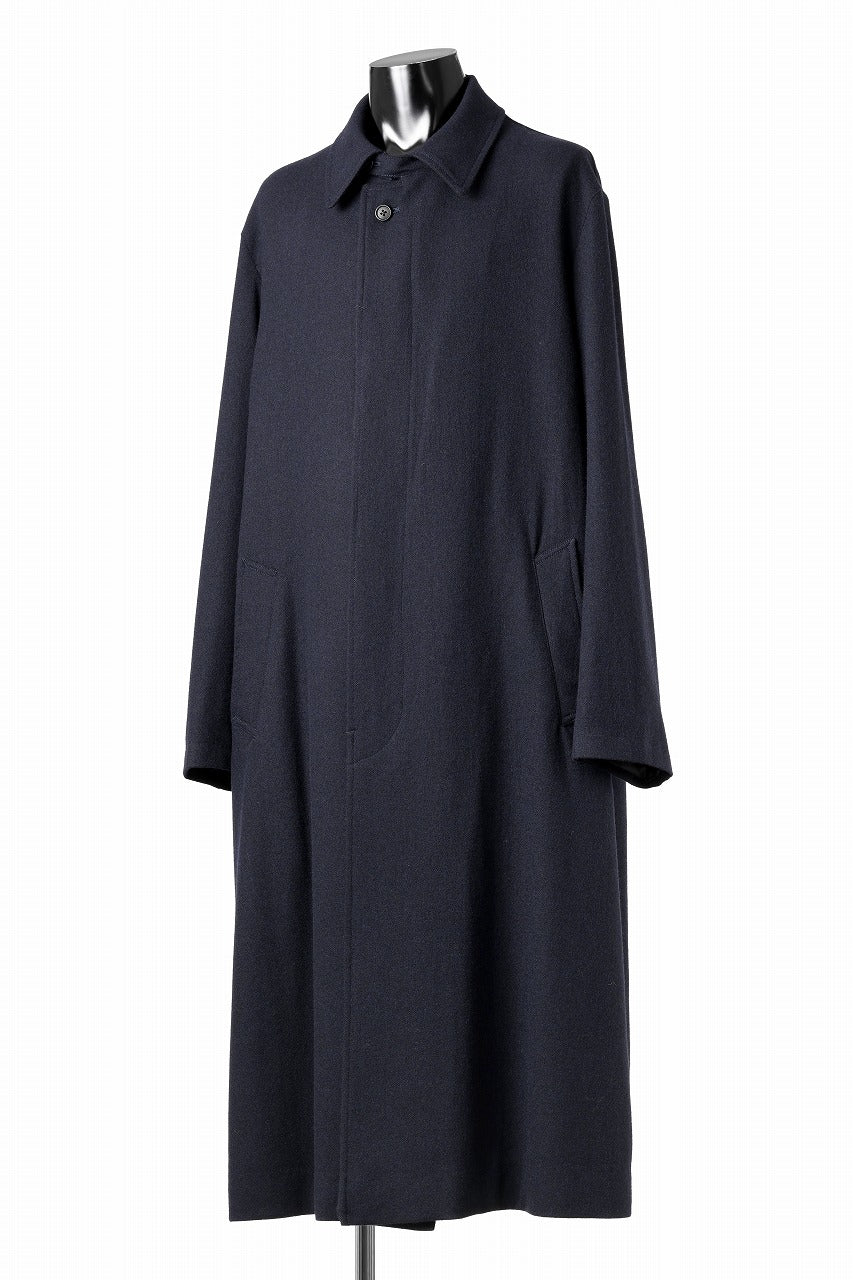 画像をギャラリービューアに読み込む, Y's for men  SOUTIEN COLLAR COAT / SMOOTH FLANNEL (NAVY)