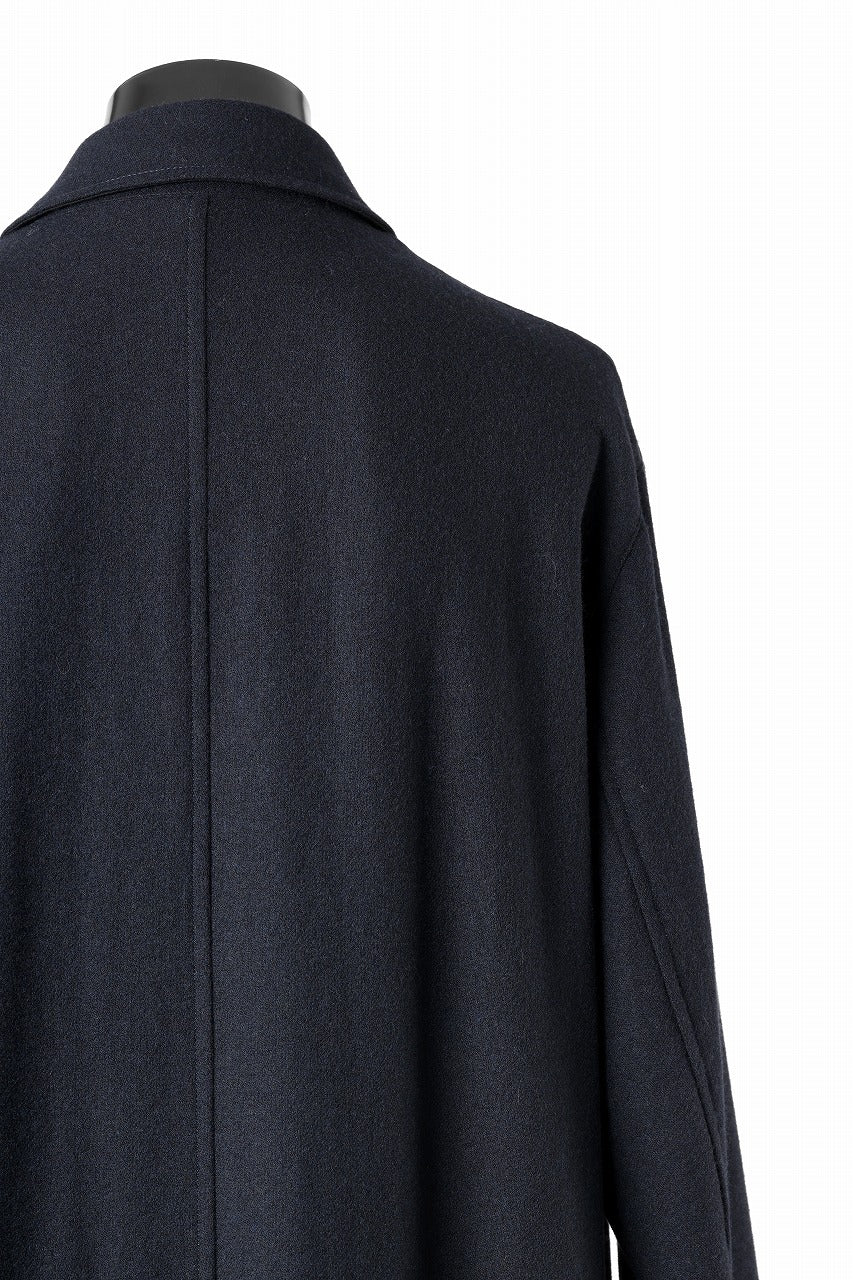 画像をギャラリービューアに読み込む, Y's for men  SOUTIEN COLLAR COAT / SMOOTH FLANNEL (NAVY)