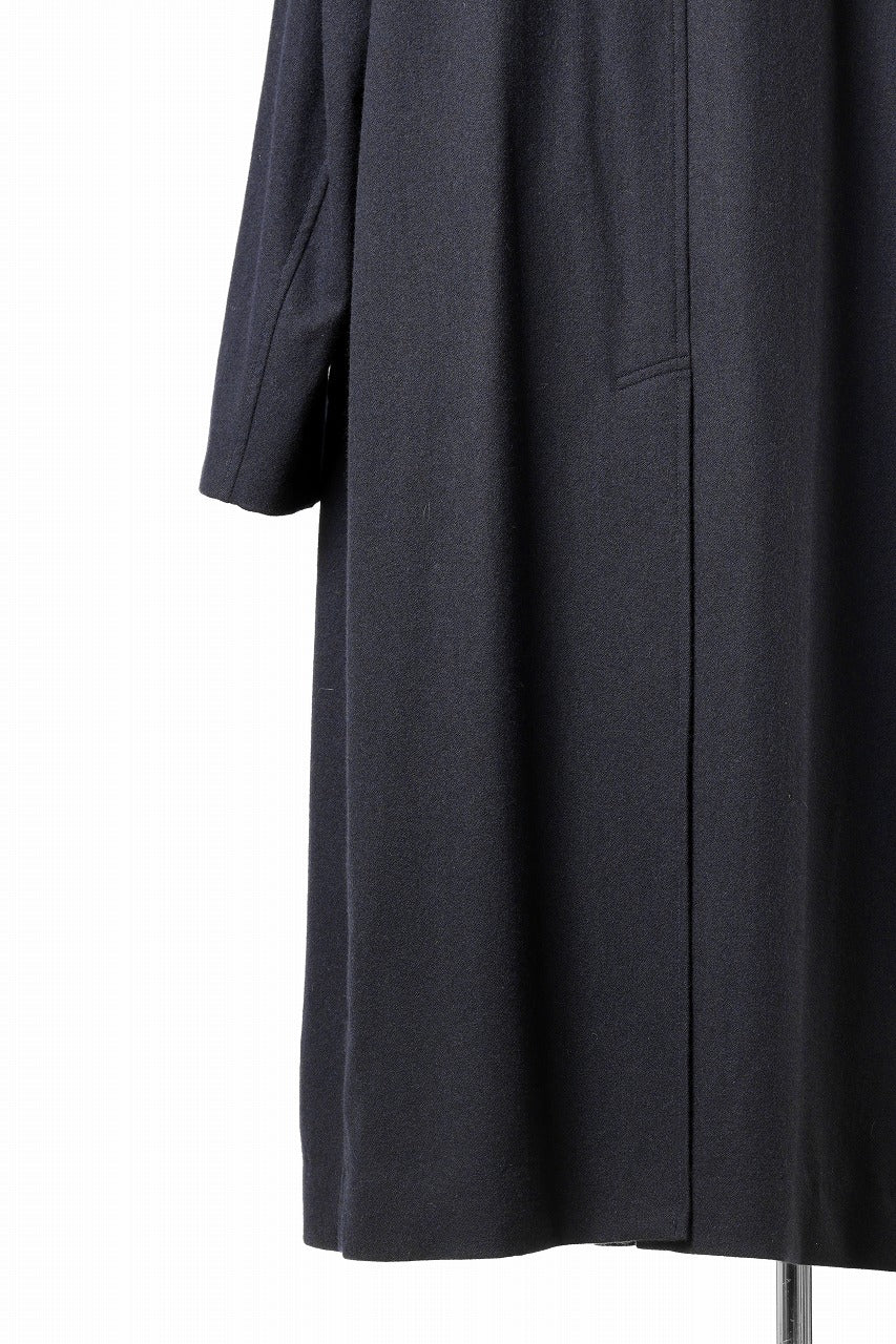 画像をギャラリービューアに読み込む, Y's for men  SOUTIEN COLLAR COAT / SMOOTH FLANNEL (NAVY)