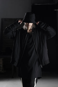 画像をギャラリービューアに読み込む, thom/krom MA-1 JACKET / ELASTIC NYLON + WARM PADDED (BLACK)