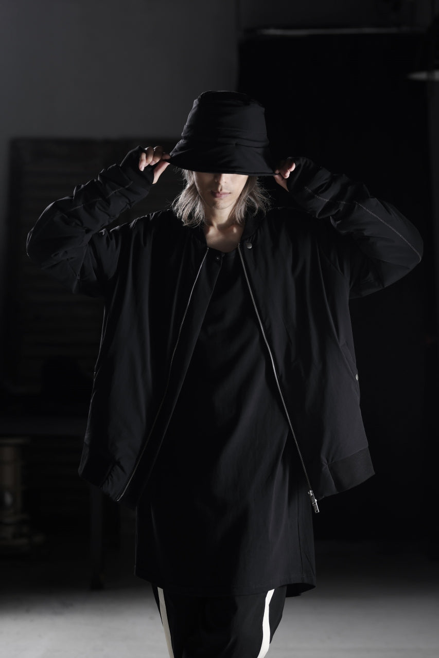 画像をギャラリービューアに読み込む, thom/krom MA-1 JACKET / ELASTIC NYLON + WARM PADDED (BLACK)