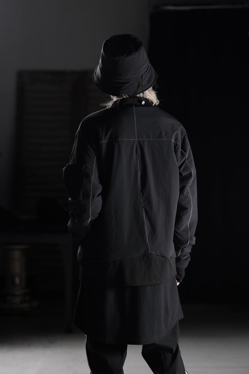 画像をギャラリービューアに読み込む, thom/krom MA-1 JACKET / ELASTIC NYLON + WARM PADDED (BLACK)