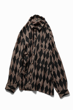 画像をギャラリービューアに読み込む, Aleksandr Manamis exclusive HARLEQUIN SHORT COLLAR REGULAR SHIRT (HARLEQUIN)