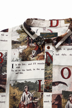 画像をギャラリービューアに読み込む, Aleksandr Manamis exclusive BIRD CHILDREN SHORT COLLAR REGULAR SHIRT (L'ALPHABET)