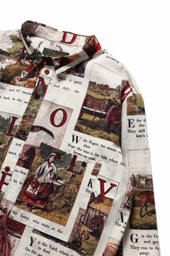 画像をギャラリービューアに読み込む, Aleksandr Manamis exclusive BIRD CHILDREN SHORT COLLAR REGULAR SHIRT (L'ALPHABET)