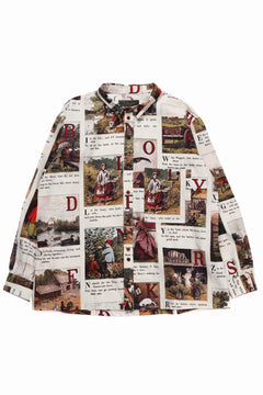 画像をギャラリービューアに読み込む, Aleksandr Manamis exclusive BIRD CHILDREN SHORT COLLAR REGULAR SHIRT (L'ALPHABET)