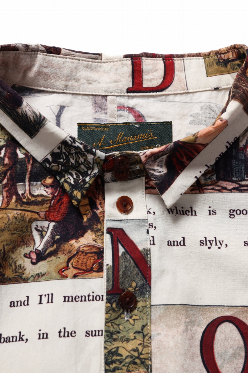 画像をギャラリービューアに読み込む, Aleksandr Manamis exclusive BIRD CHILDREN SHORT COLLAR REGULAR SHIRT (L'ALPHABET)