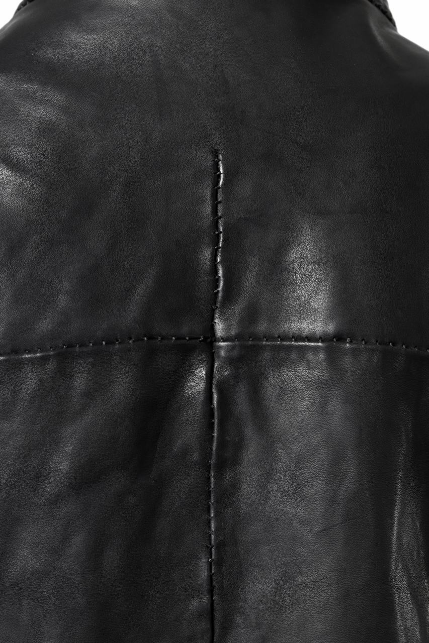 incarnation exclusive HORSE LEATHER TRACK JACKET DS-3 / OBJECT DYED (91NBK)