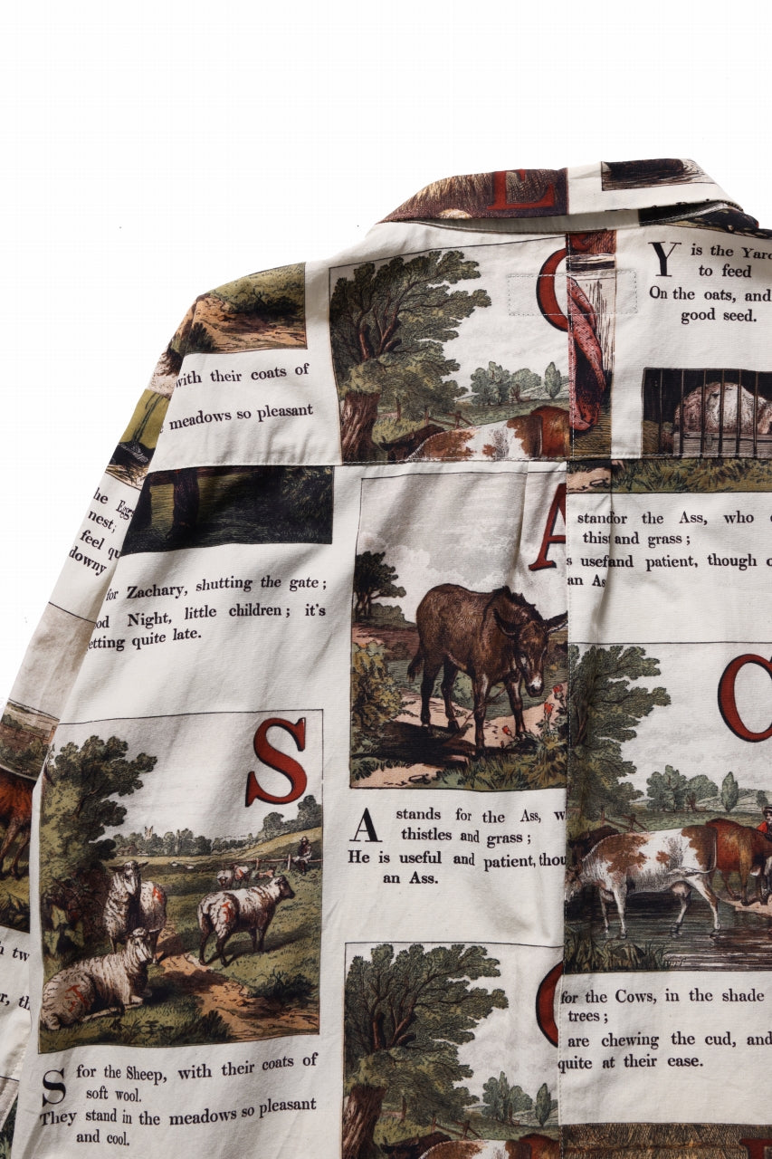 画像をギャラリービューアに読み込む, Aleksandr Manamis exclusive BIRD CHILDREN SHORT COLLAR REGULAR SHIRT (L'ALPHABET)